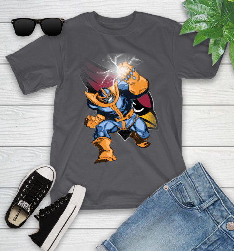 Arizona Cardinals NFL Football Thanos Avengers Infinity War Marvel Youth T-Shirt 6