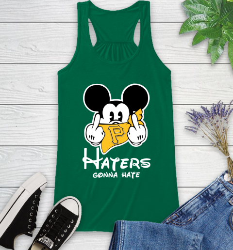 MLB Pittsburgh Pirates Haters Gonna Hate Mickey Mouse Disney Baseball T Shirt_000 Racerback Tank 6