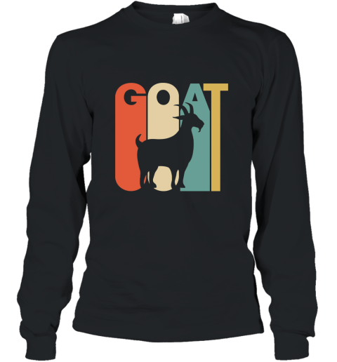 Vintage Style Goat Silhouette T Shirt Long Sleeve