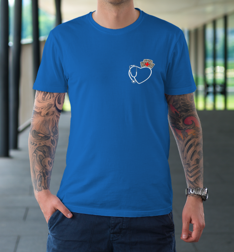 Heart Stethoscope Cute Love Nursing Gifts Valentine Day 2022 T-Shirt 7