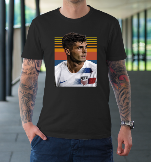 Christian Pulisic 10 USA Soccer Vintage T-Shirt