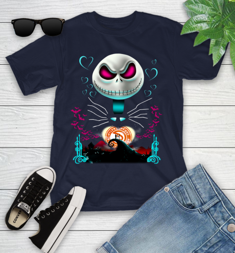 NBA Atlanta Hawks Jack Skellington Sally The Nightmare Before Christmas Basketball Sports_000 Youth T-Shirt 2
