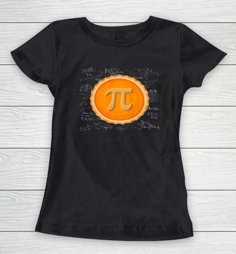Pumpkin Pie Math Shirt Pi Day Funny Halloween Thanksgiving Women's T-Shirt