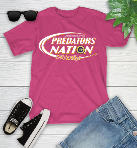 NHL A True Friend Of The Nashville Predators Dilly Dilly Hockey Sports Youth T-Shirt 11