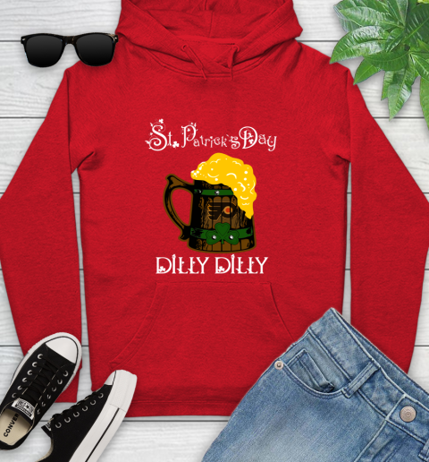 NHL Philadelphia Flyers St Patrick's Day Dilly Dilly Beer Hockey Sports Youth Hoodie 12