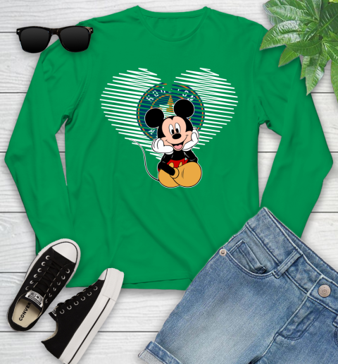 MLB Houston Astros The Heart Mickey Mouse Disney Baseball T Shirt_000 Youth Long Sleeve 7