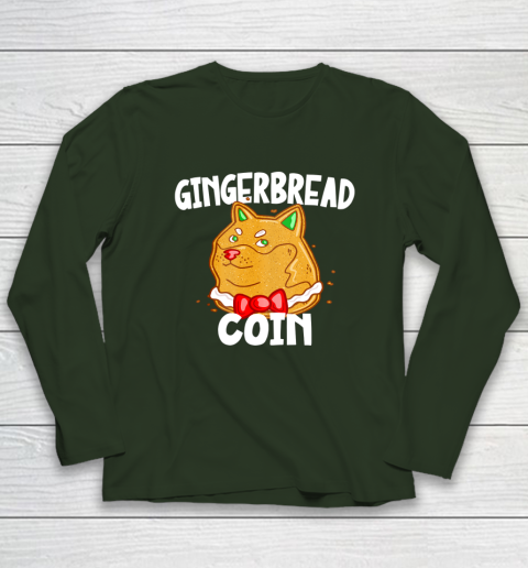 Xmas Dogecoin Crypto Christmas Gingerbread Coin Shiba Inu Long Sleeve T-Shirt 10
