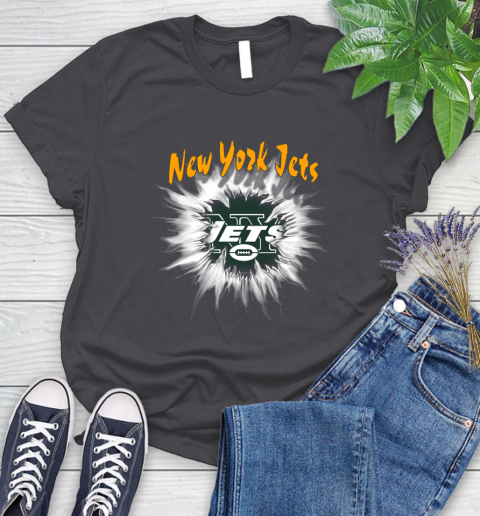 New York Jets NFL Football Adoring Fan Rip Sports Women's T-Shirt 8