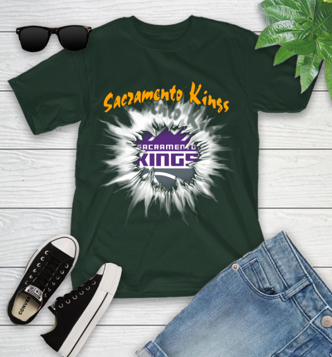 Sacramento Kings NBA Basketball Rip Sports Youth T-Shirt 5