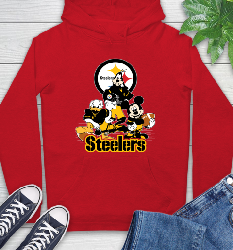 NFL Pittsburgh Steelers Mickey Mouse Donald Duck Goofy Football Shirt Hoodie 10
