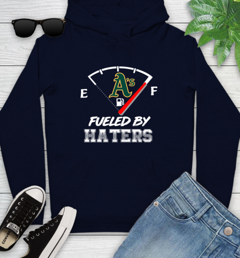 Oakland Athletics MLB Baseball Fueled By Haters Sports Youth Hoodie 3