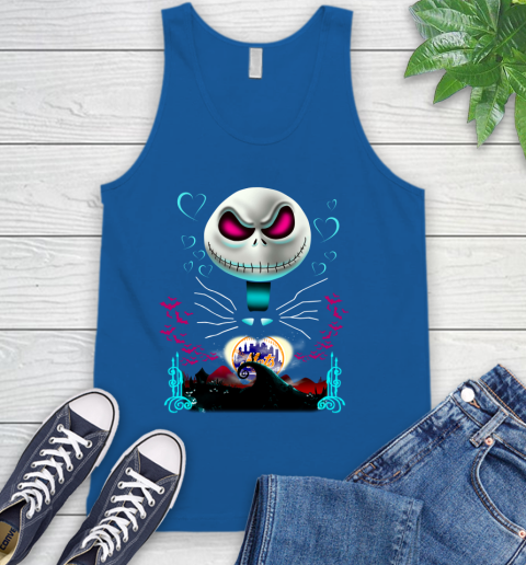 MLB New York Mets Jack Skellington Sally The Nightmare Before Christmas Baseball Tank Top 4