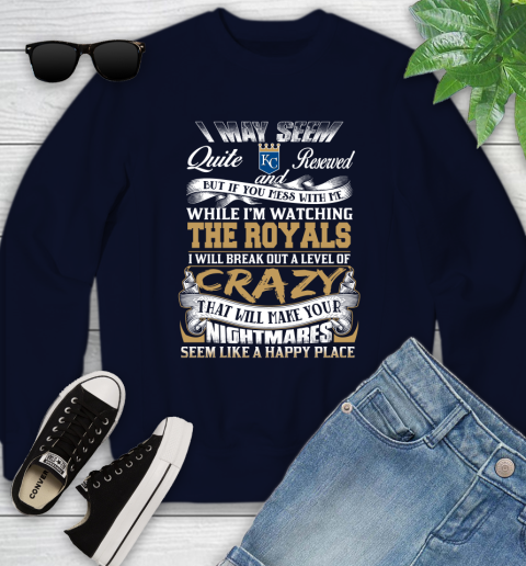 Kansas City Royals MLB Baseball Don't Mess With Me While I'm Watching My Team Youth Sweatshirt 2