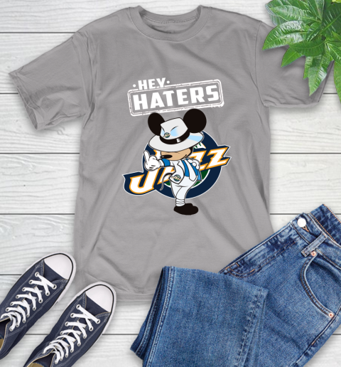 NBA Hey Haters Mickey Basketball Sports Utah Jazz T-Shirt 6