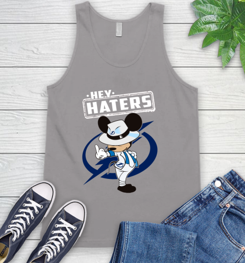 NHL Hey Haters Mickey Hockey Sports Tampa Bay Lightning Tank Top 3