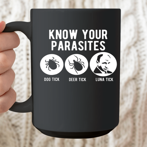Know Your Parasites Putin Luna Tick Ceramic Mug 15oz