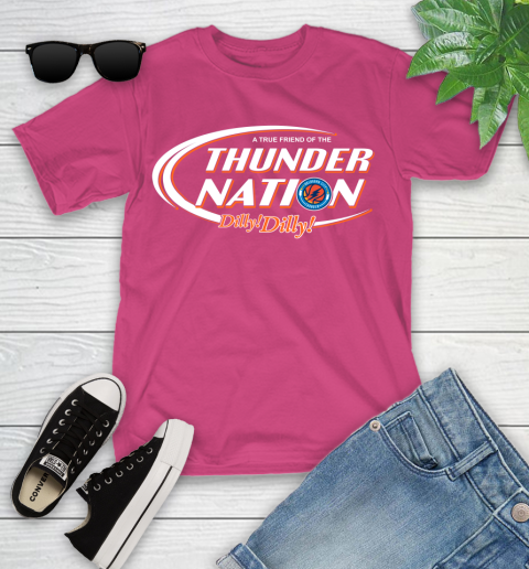 NBA A True Friend Of The Oklahoma City Thunder Dilly Dilly Basketball Sports Youth T-Shirt 11