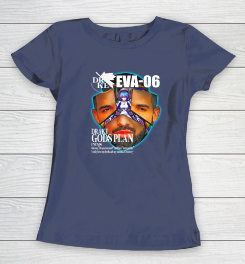 Drake Evangelion Shirt Drake Eva 06 Drake Gods Plan Women's T-Shirt 8