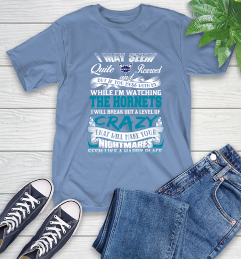 Charlotte Hornets NBA Basketball Don't Mess With Me While I'm Watching My Team T-Shirt 12