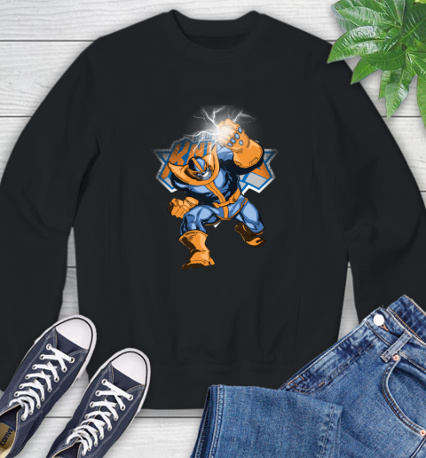 New York Knicks NBA Basketball Thanos Avengers Infinity War Marvel Sweatshirt