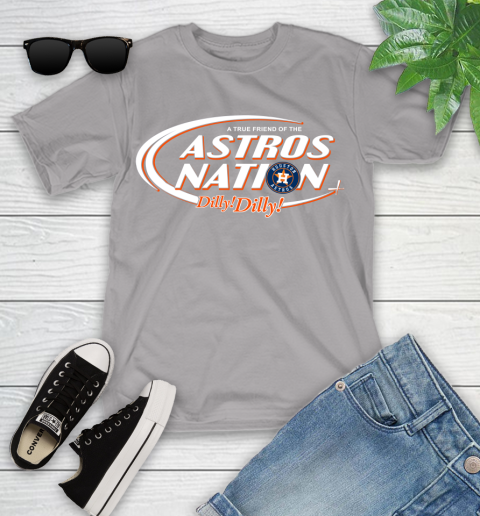 MLB A True Friend Of The Houston Astros Dilly Dilly Baseball Sports Youth T-Shirt 4