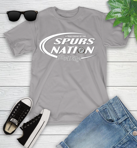 NBA A True Friend Of The San Antonio Spurs Dilly Dilly Basketball Sports Youth T-Shirt 4