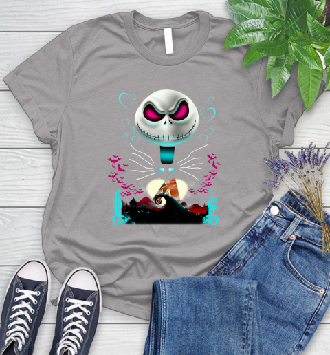MLB Arizona Diamondbacks Jack Skellington Sally The Nightmare Before Christmas Baseball Women's T-Shirt 5