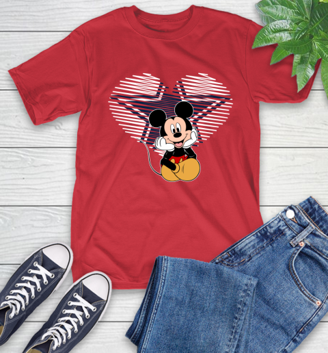 NFL Dallas Cowboys The Heart Mickey Mouse Disney Football T Shirt_000 T-Shirt 11