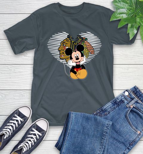 NHL Chicago Blackhawks Carolina Hurricanes The Heart Mickey Mouse Disney Hockey T-Shirt 10