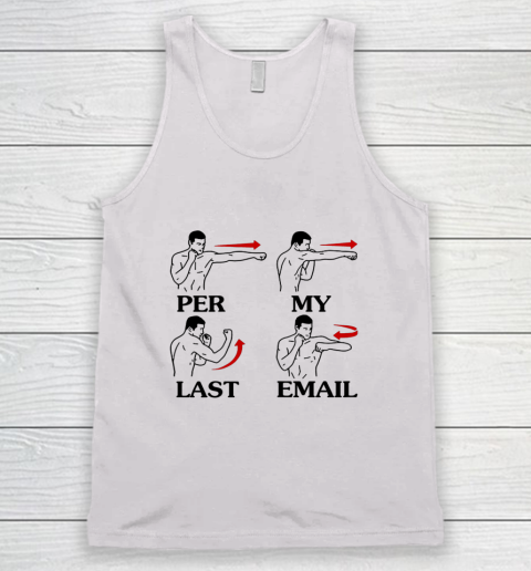 Per My Last Email Funny Men Costumed Tank Top