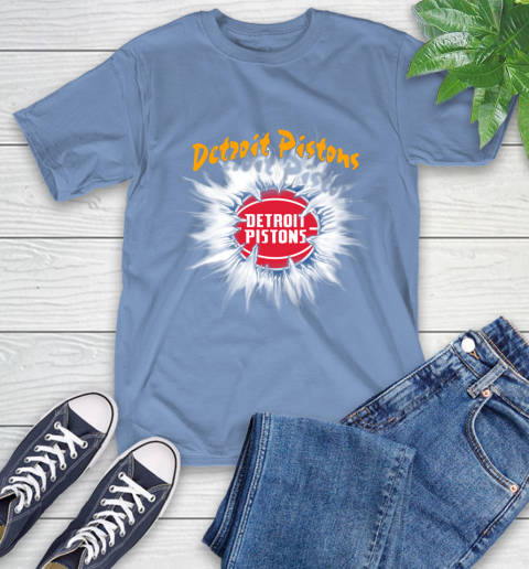 Detroit Pistons NBA Basketball Rip Sports T-Shirt 12