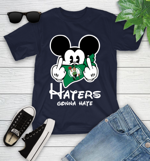 NBA Boston Celtics Haters Gonna Hate Mickey Mouse Disney Basketball T Shirt Youth T-Shirt 2