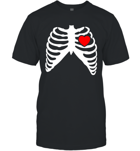 Halloween Costume  Pregnant Skeleton Xray Costume T-Shirt