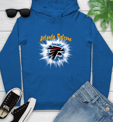 Atlanta Falcons NFL Football Adoring Fan Rip Sports Youth Hoodie
