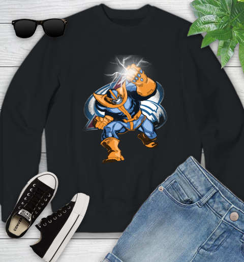 Colorado Avalanche NHL Hockey Thanos Avengers Infinity War Marvel Youth Sweatshirt