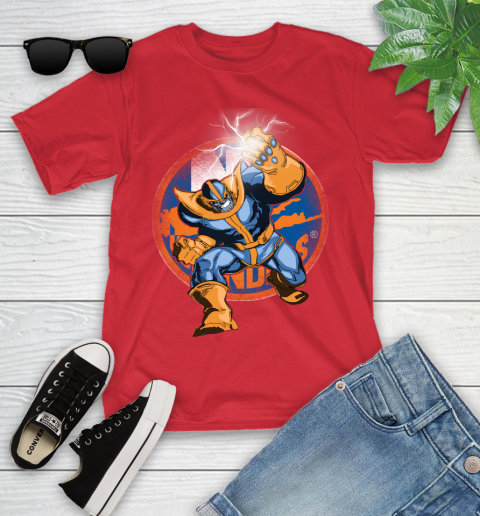 New York Islanders NHL Hockey Thanos Avengers Infinity War Marvel Youth T-Shirt 13
