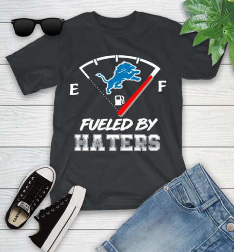 Detroit Lions NFL Football Fueled By Haters Sports Youth T-Shirt