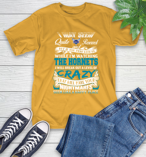 Charlotte Hornets NBA Basketball Don't Mess With Me While I'm Watching My Team T-Shirt 2