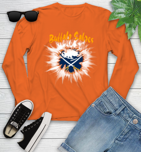 Buffalo Sabres NHL Hockey Adoring Fan Rip Sports Youth Long Sleeve 3
