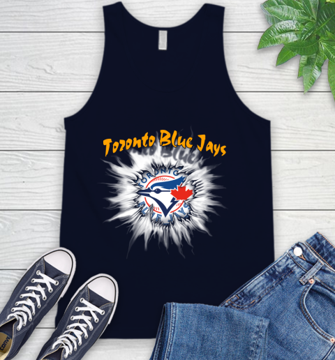 Toronto Blue Jays MLB Baseball Adoring Fan Rip Sports Tank Top 2