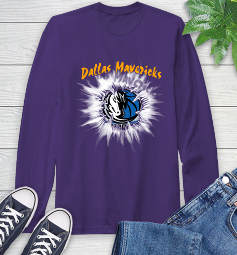 Dallas Mavericks NBA Basketball Rip Sports Long Sleeve T-Shirt 5