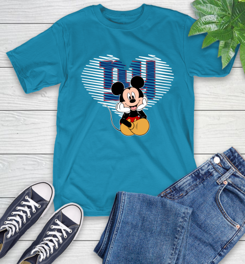 NFL New York Giants The Heart Mickey Mouse Disney Football T Shirt_000 T-Shirt 9