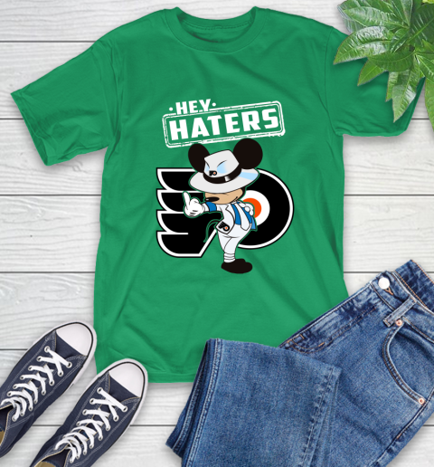NHL Hey Haters Mickey Hockey Sports Philadelphia Flyers T Shirt Tee For Sports