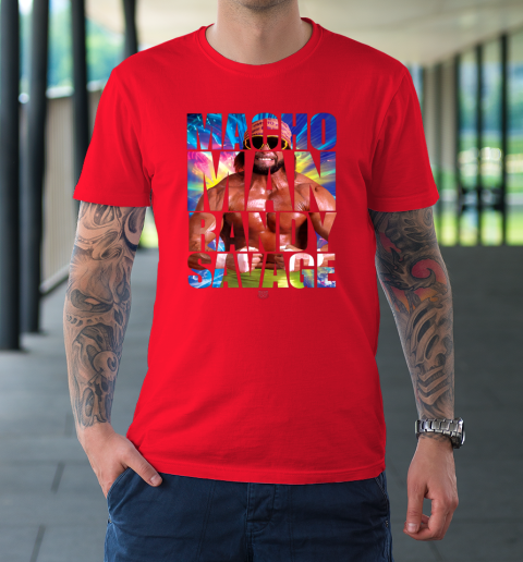 Randy Macho Man Savage WWE Disco Splash T-Shirt 8