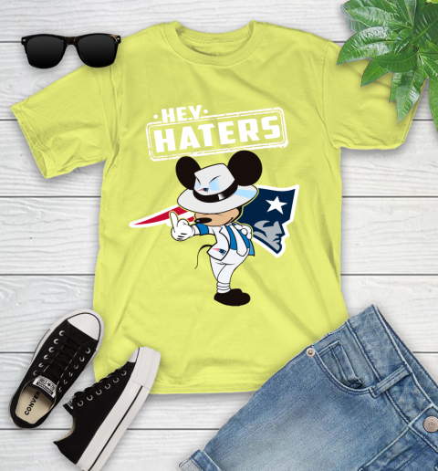 NFL Hey Haters Mickey Football Sports New England Patriots Youth T-Shirt 10