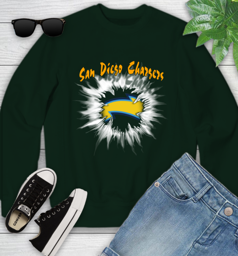 San Diego Chargers NFL Football Adoring Fan Rip Sports Youth Sweatshirt 9