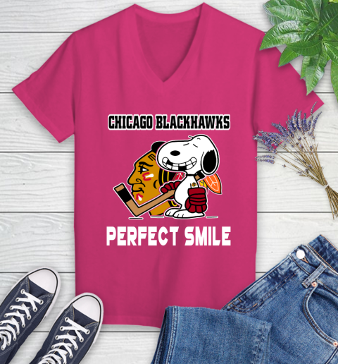 Pink blackhawks shirt hot sale