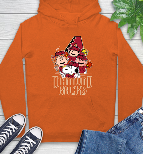 MLB Arizona Diamondbacks Snoopy Charlie Brown Woodstock The Peanuts Movie Baseball T Shirt_000 Hoodie 4