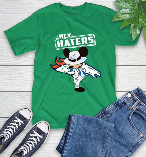 NFL Hey Haters Mickey Football Sports Denver Broncos T-Shirt 7