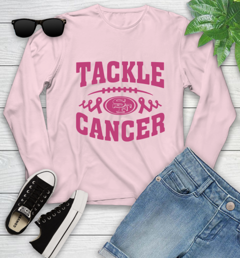 San Francisco 49ers Tackle Breast Cancer Youth Long Sleeve 10
